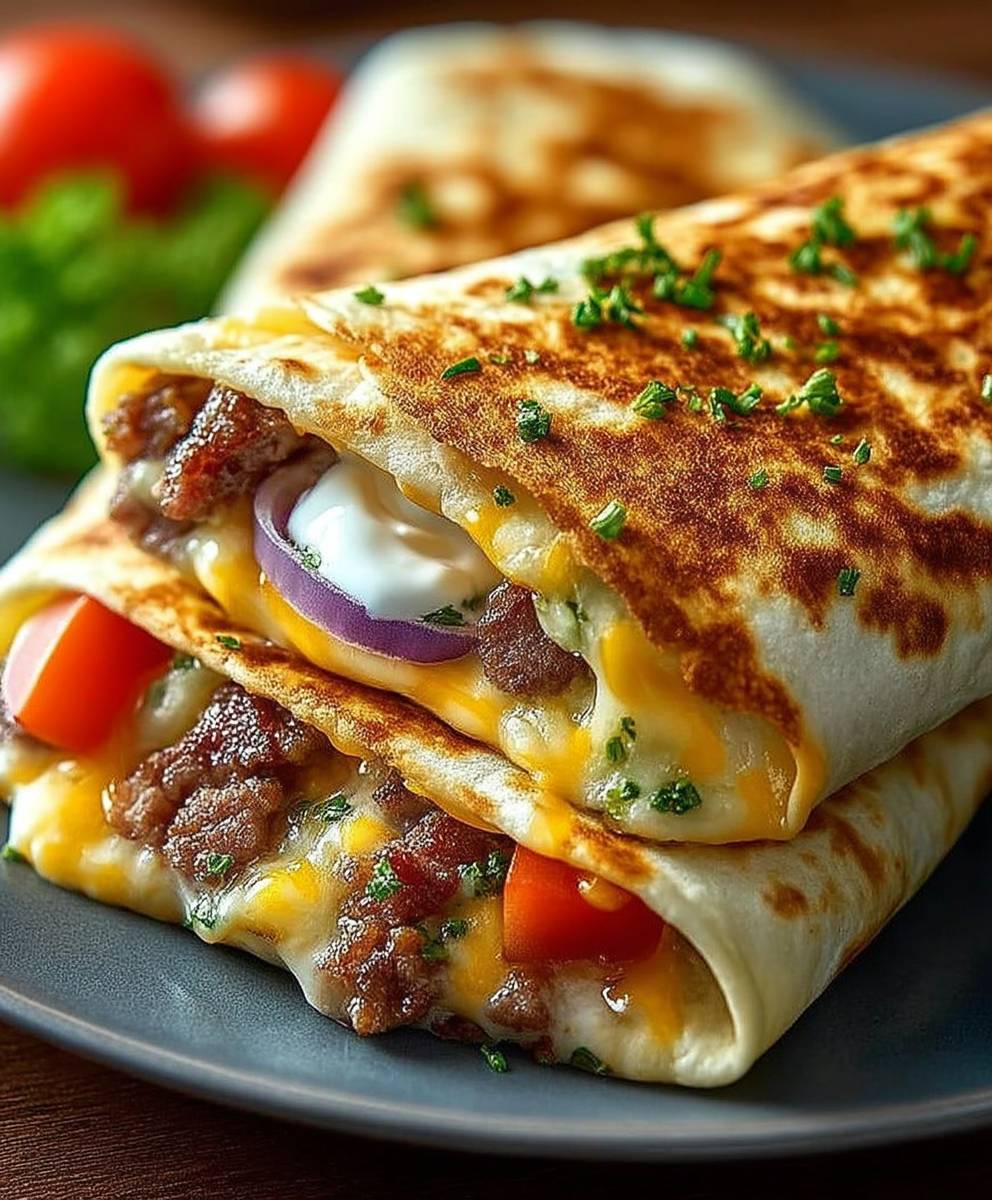 Cheeseburger Wraps Familie