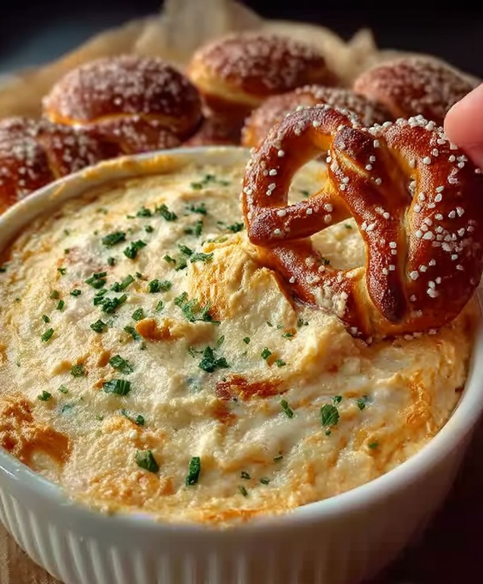 Käsiger Brezel Dip