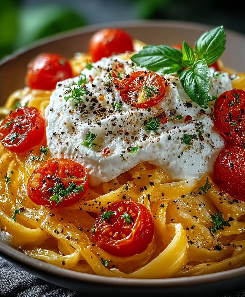 Burrata Pasta einfach schnell