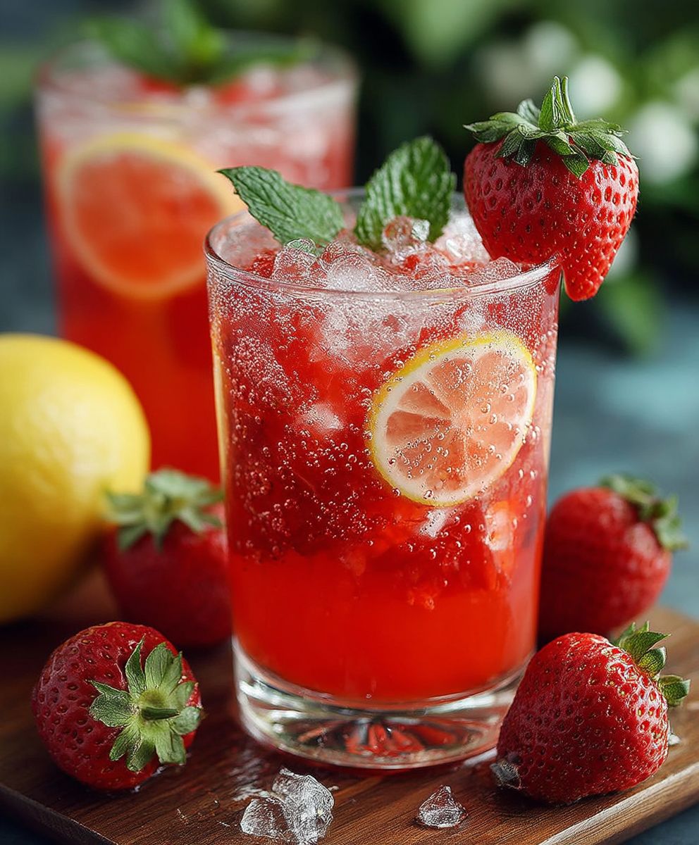Erdbeerlimonade selber machen