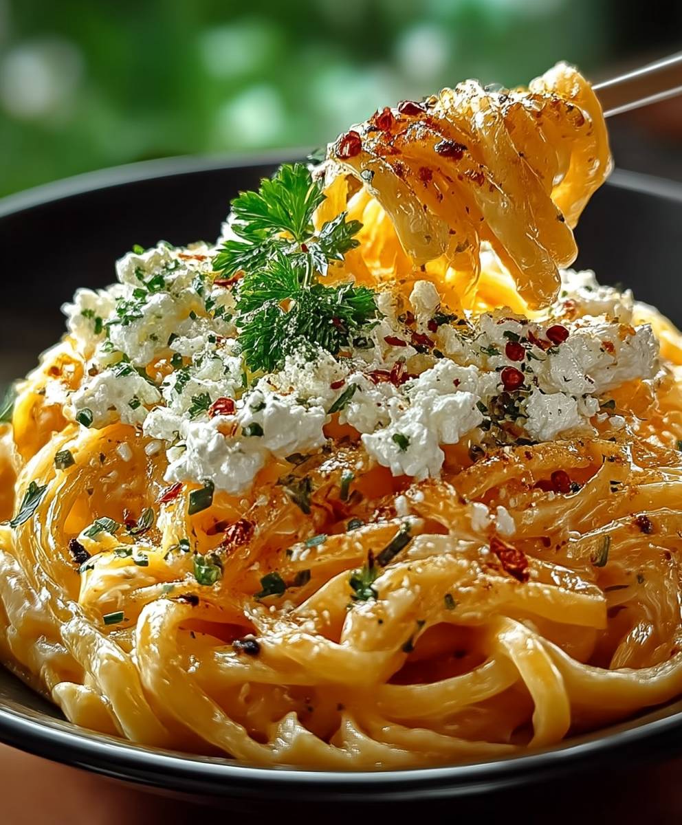 Protein Nudeln Hüttenkäse