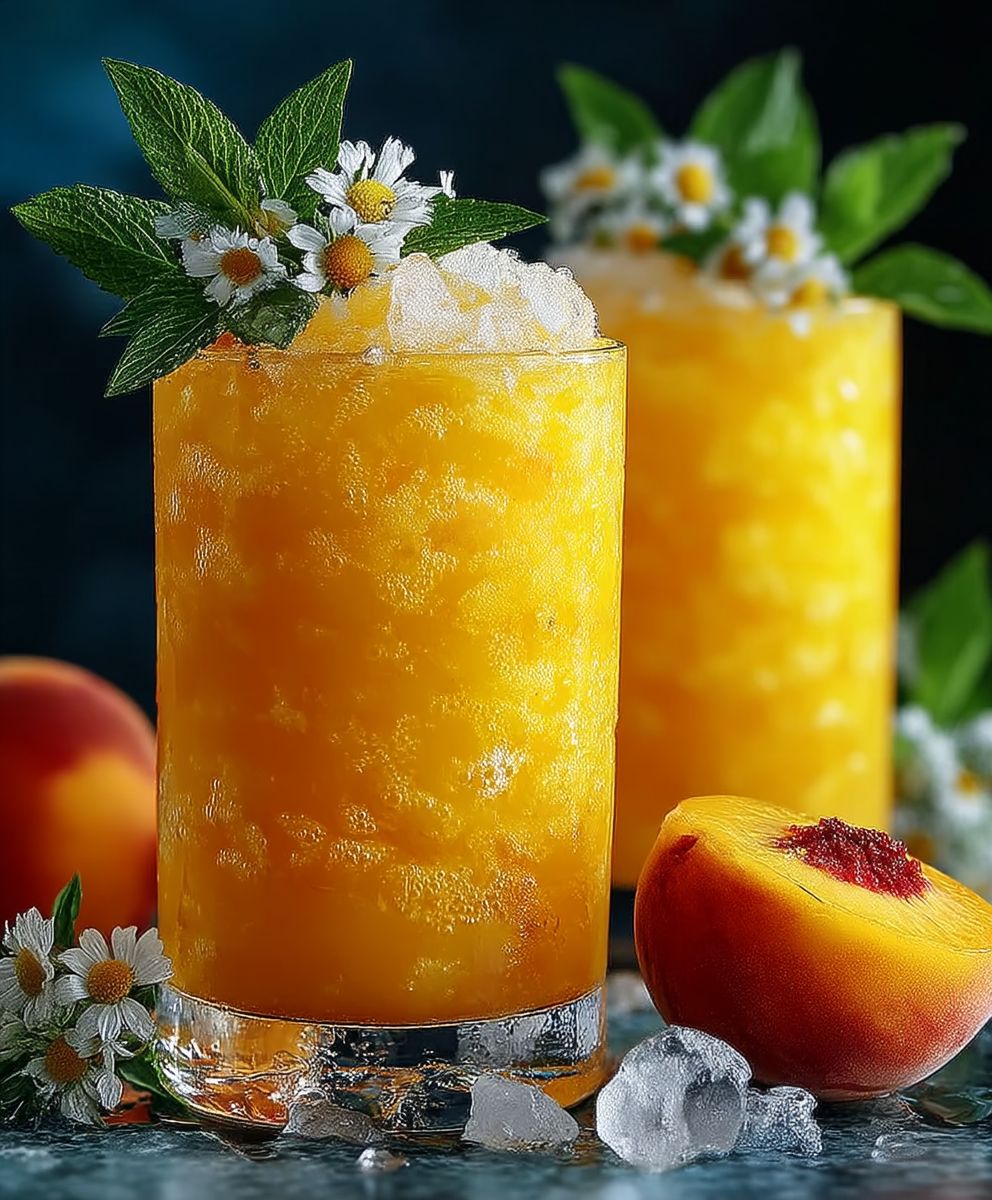 Gefrorene Pfirsich Limonade einfach