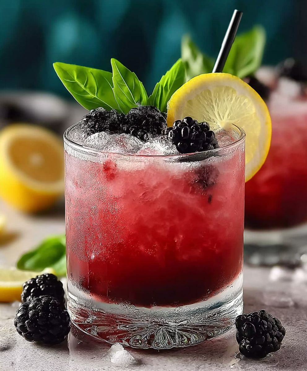 Brombeer Zitronen Mocktail selber machen