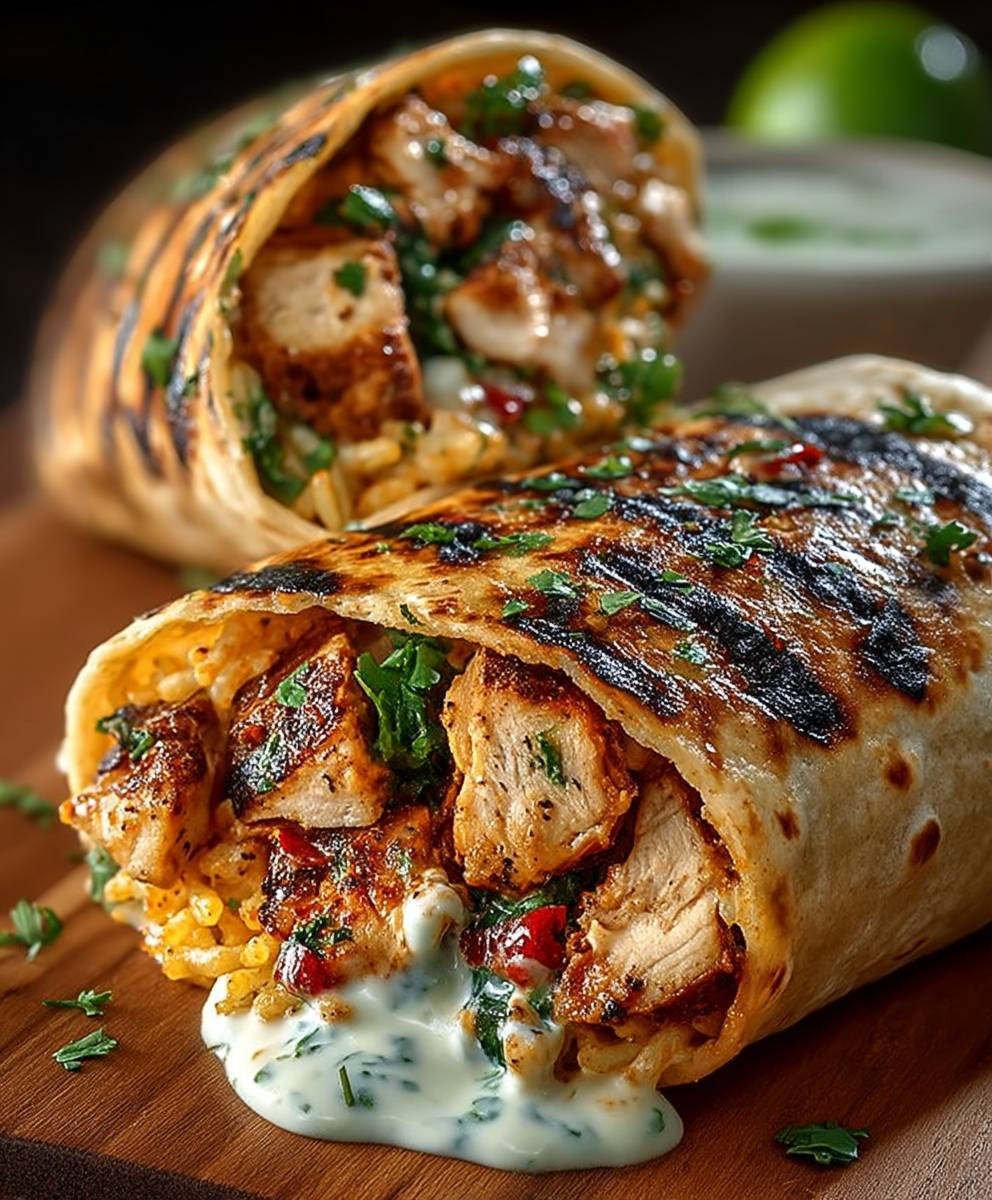 Chipotle Ranch Hähnchen Burrito