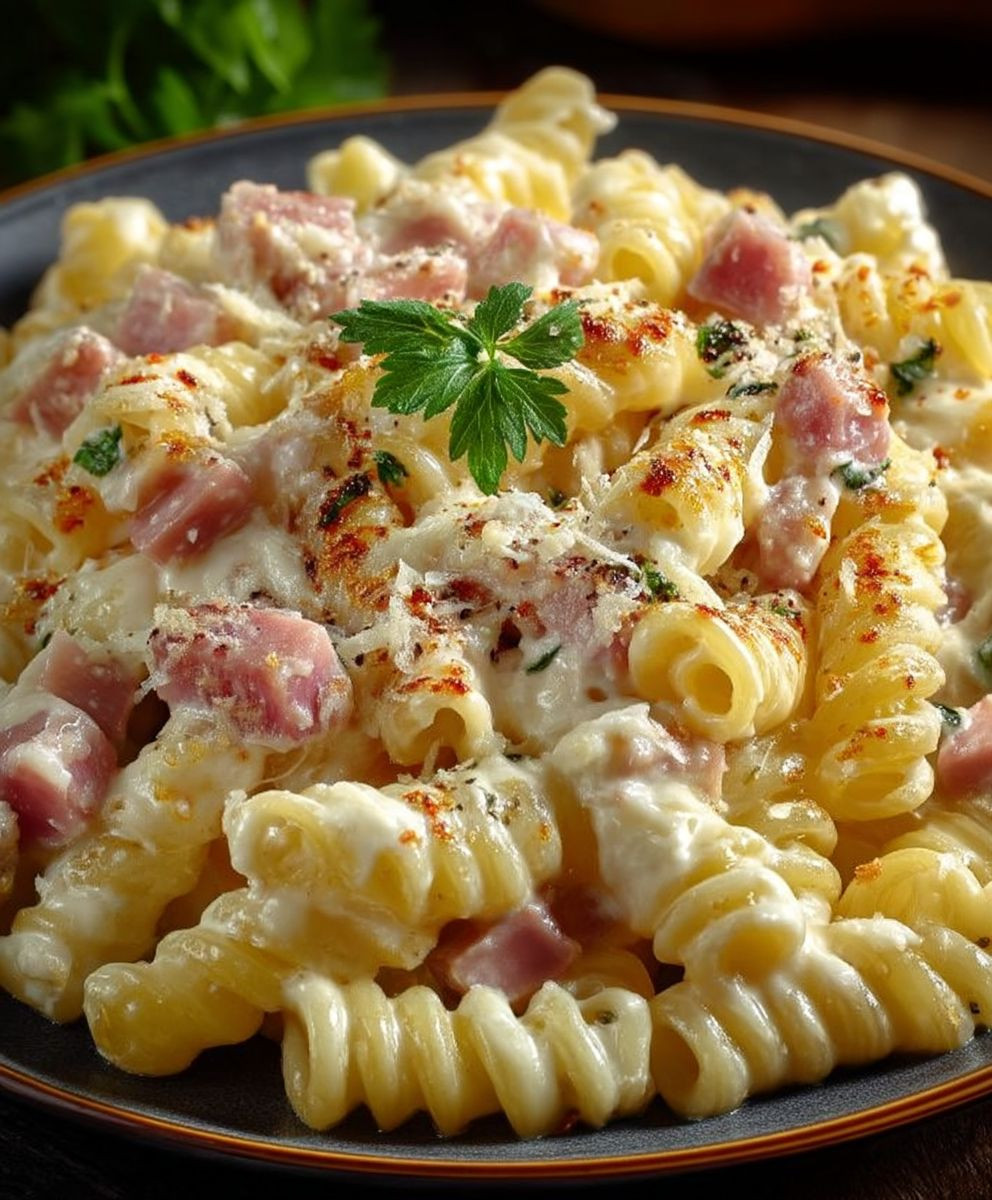 Käse Schinken Nudeln einfach