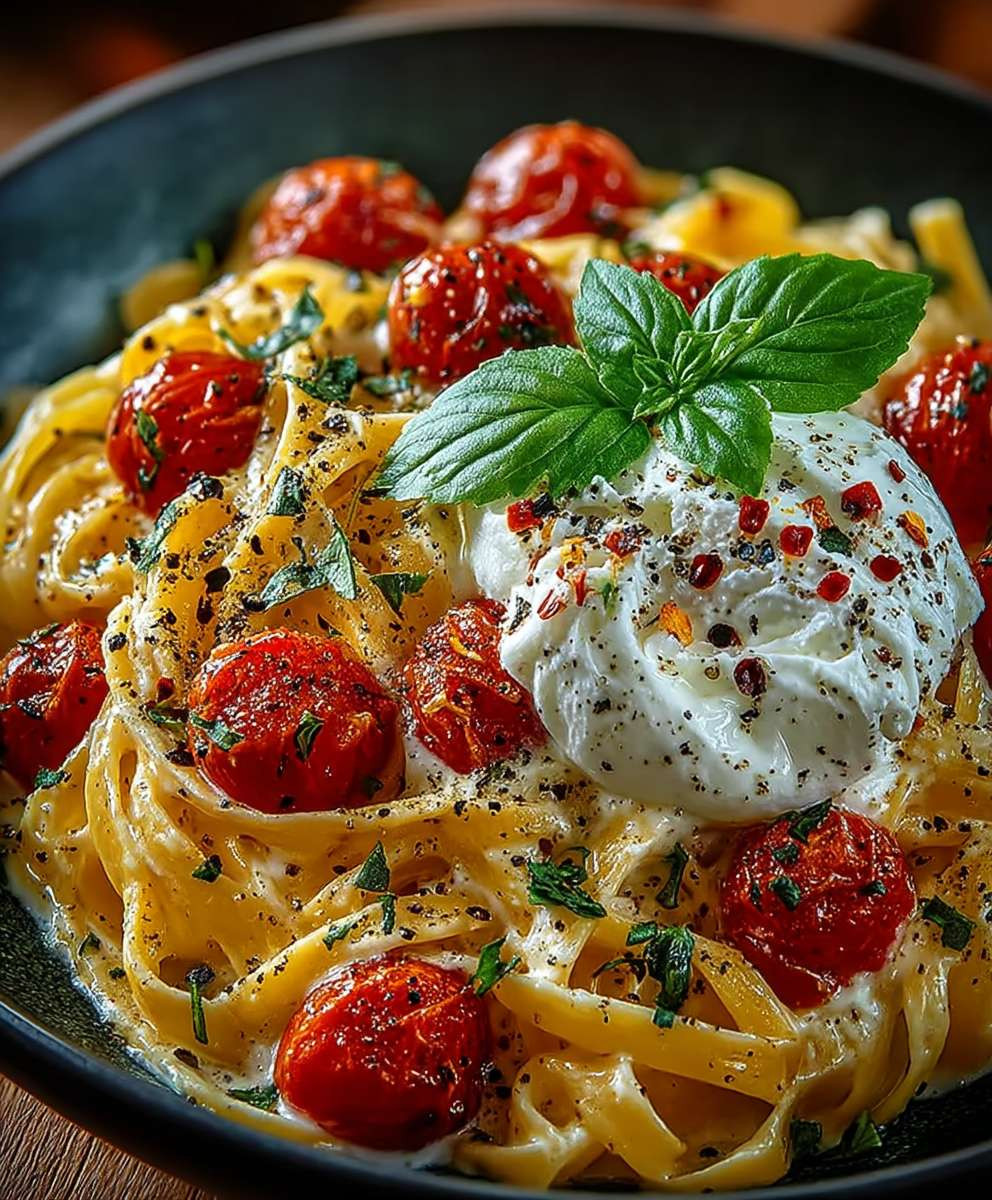 Cremige Burrata Pasta