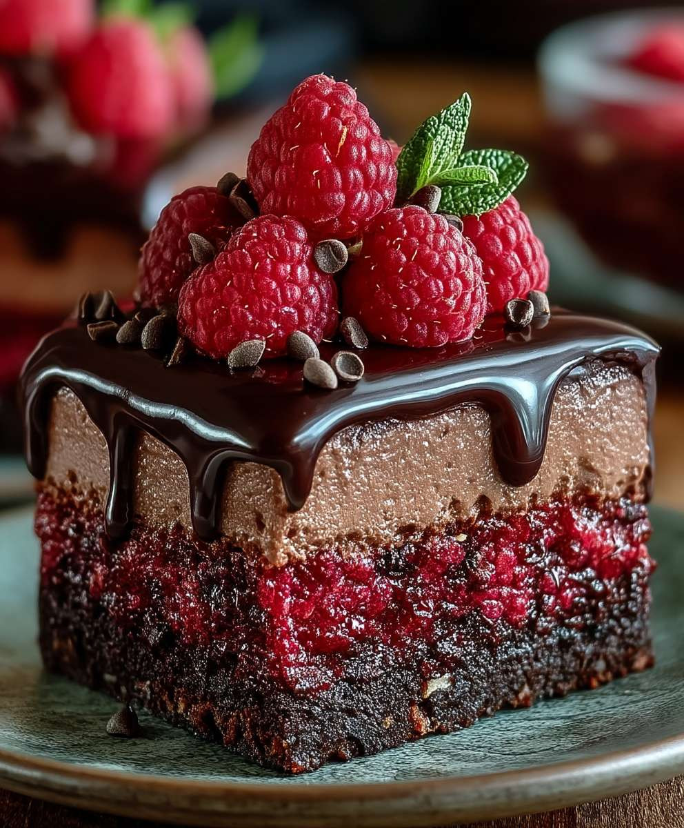 Himmlische Himbeer Schokoladen Mousse Torte