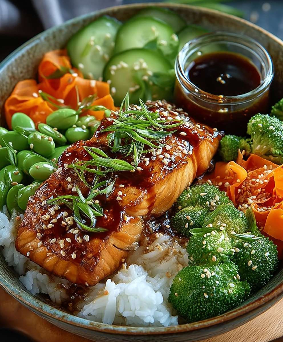 Teriyaki Lachs Bowl