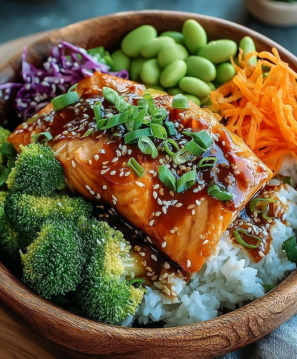 Teriyaki Lachs Bowl