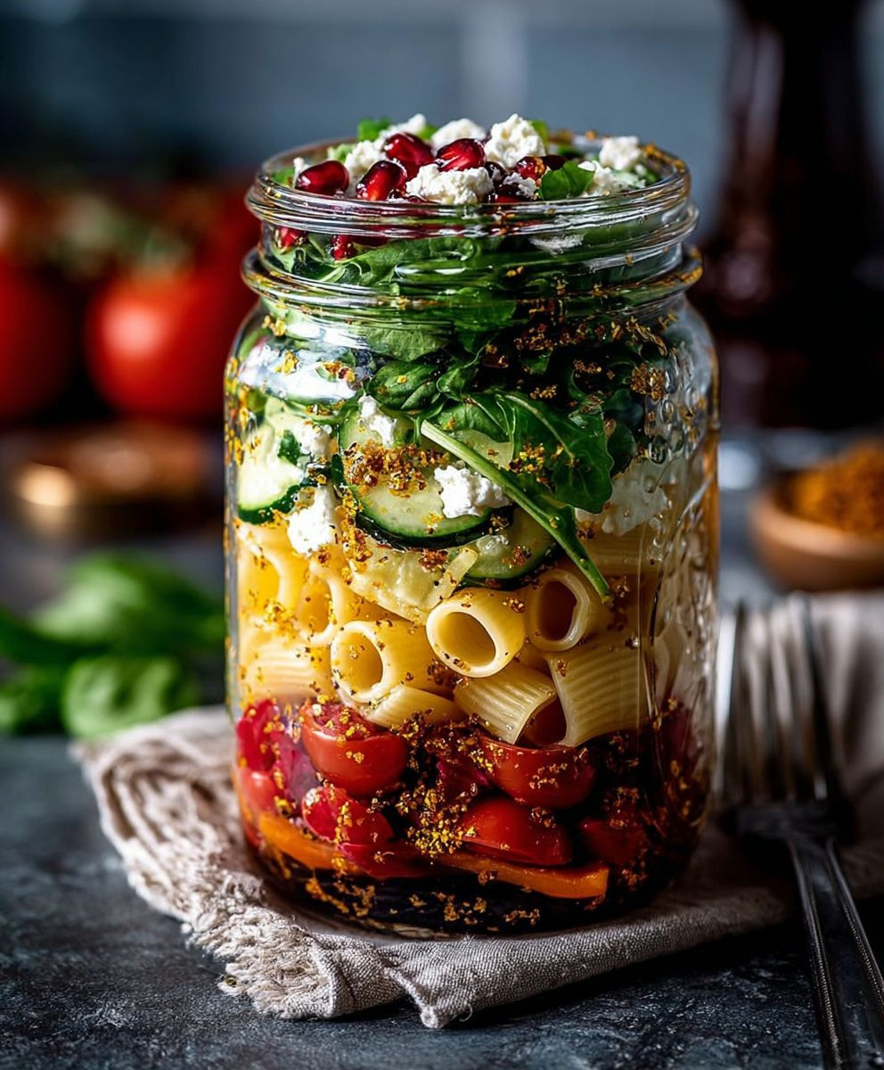 Salat im Glas Meal Prep