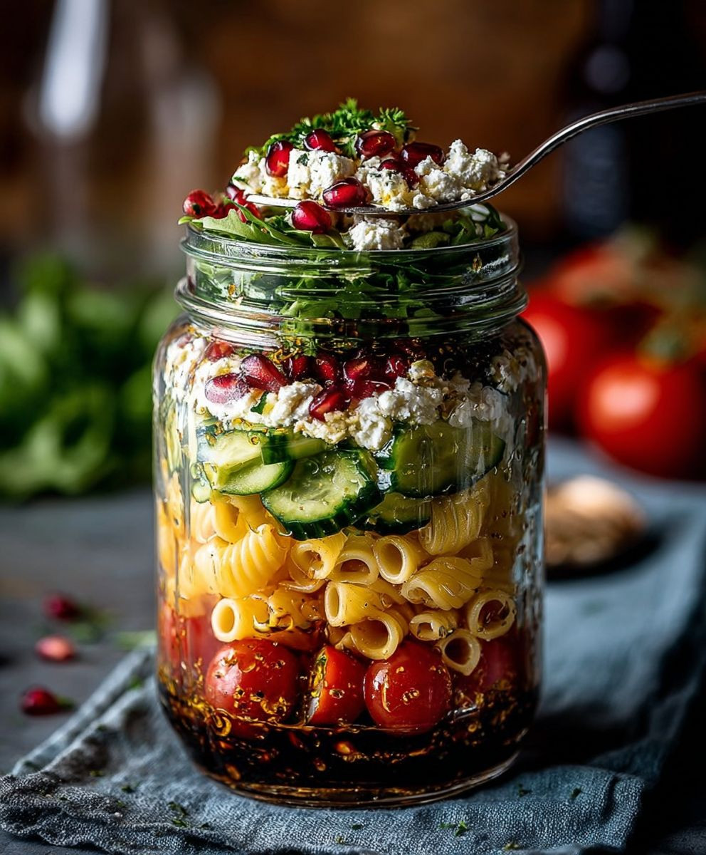 Salat im Glas Meal Prep