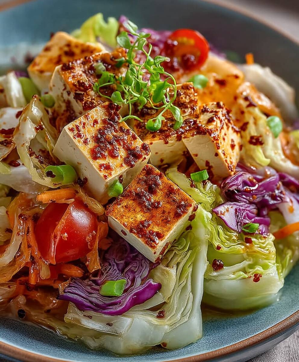 Tofu Kohlgemüse Pfanne