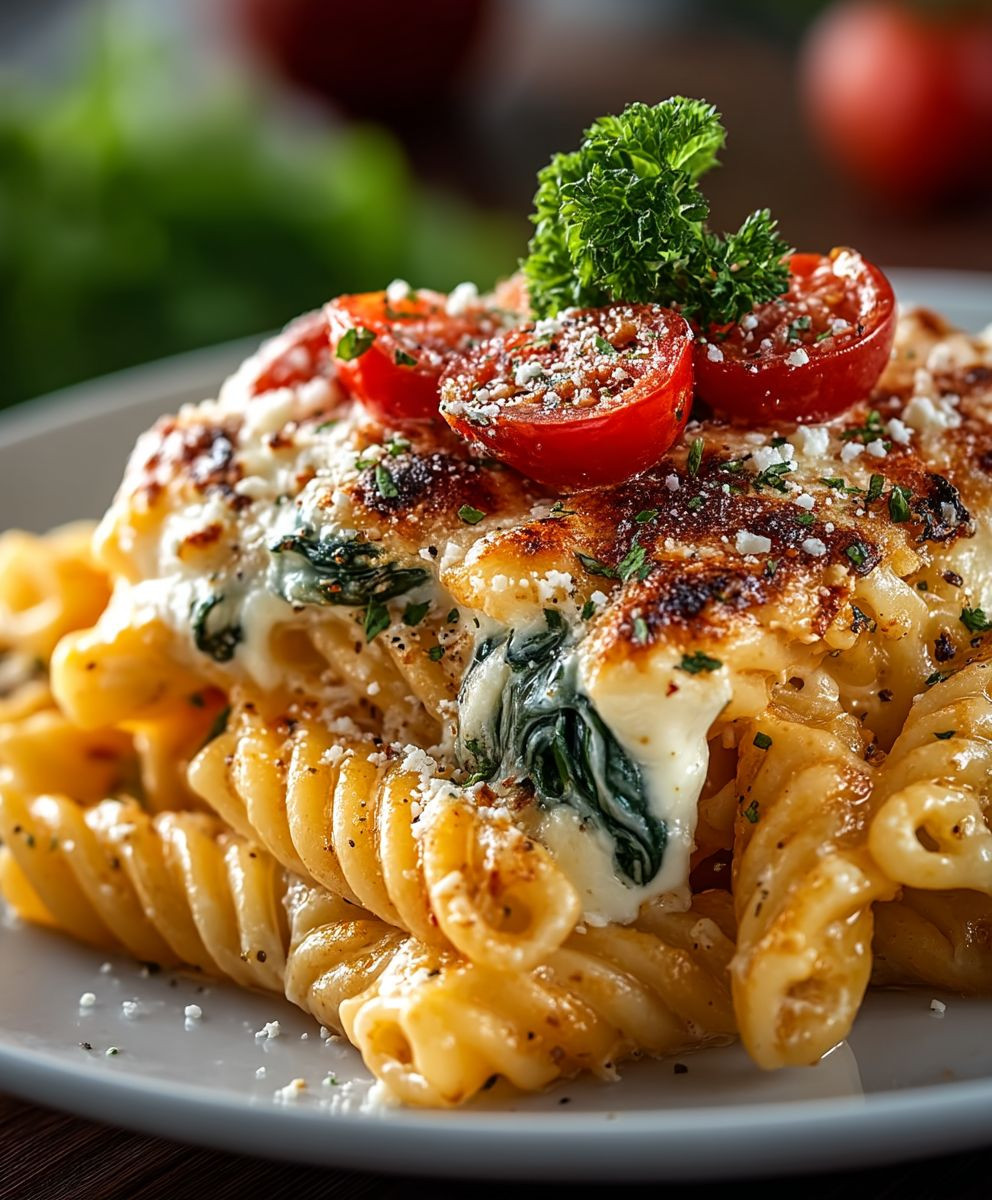 Vegetarischer Nudelauflauf
