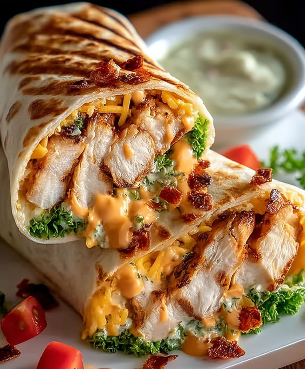 Chipotle Chicken Wrap Grillen
