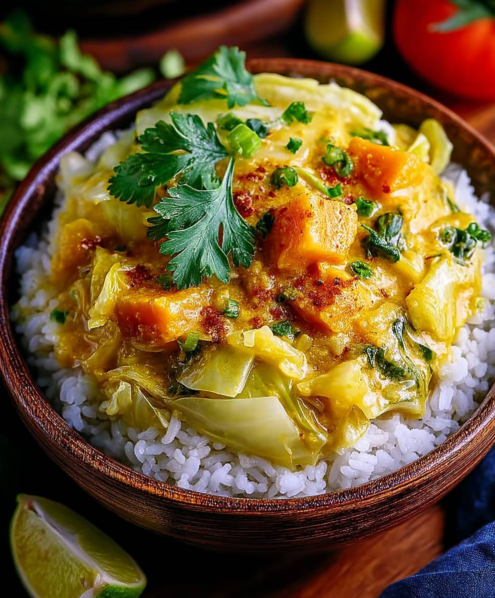 Spitzkohl Curry Kokosmilch