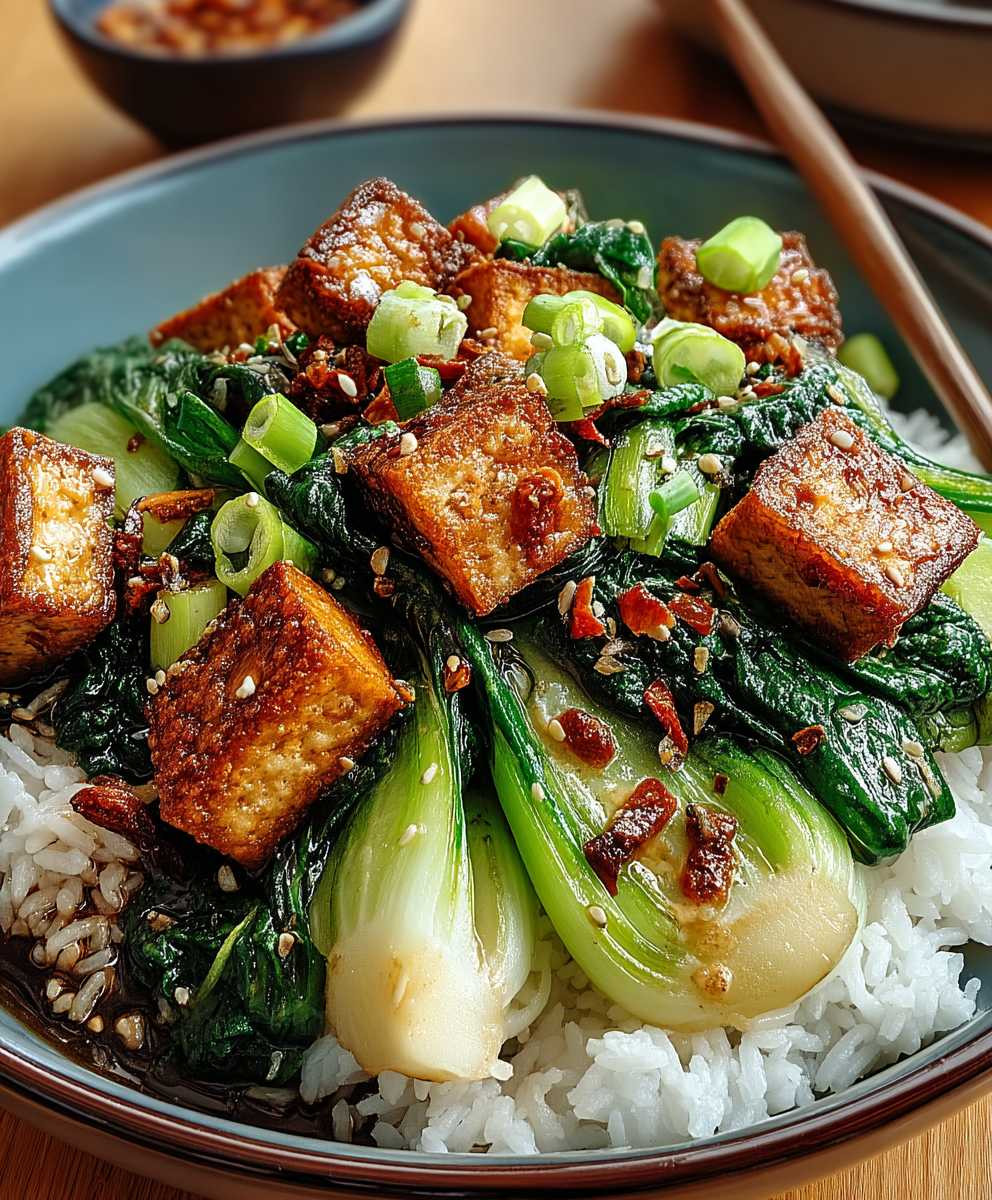 Gebratener Pak Choi Tofu