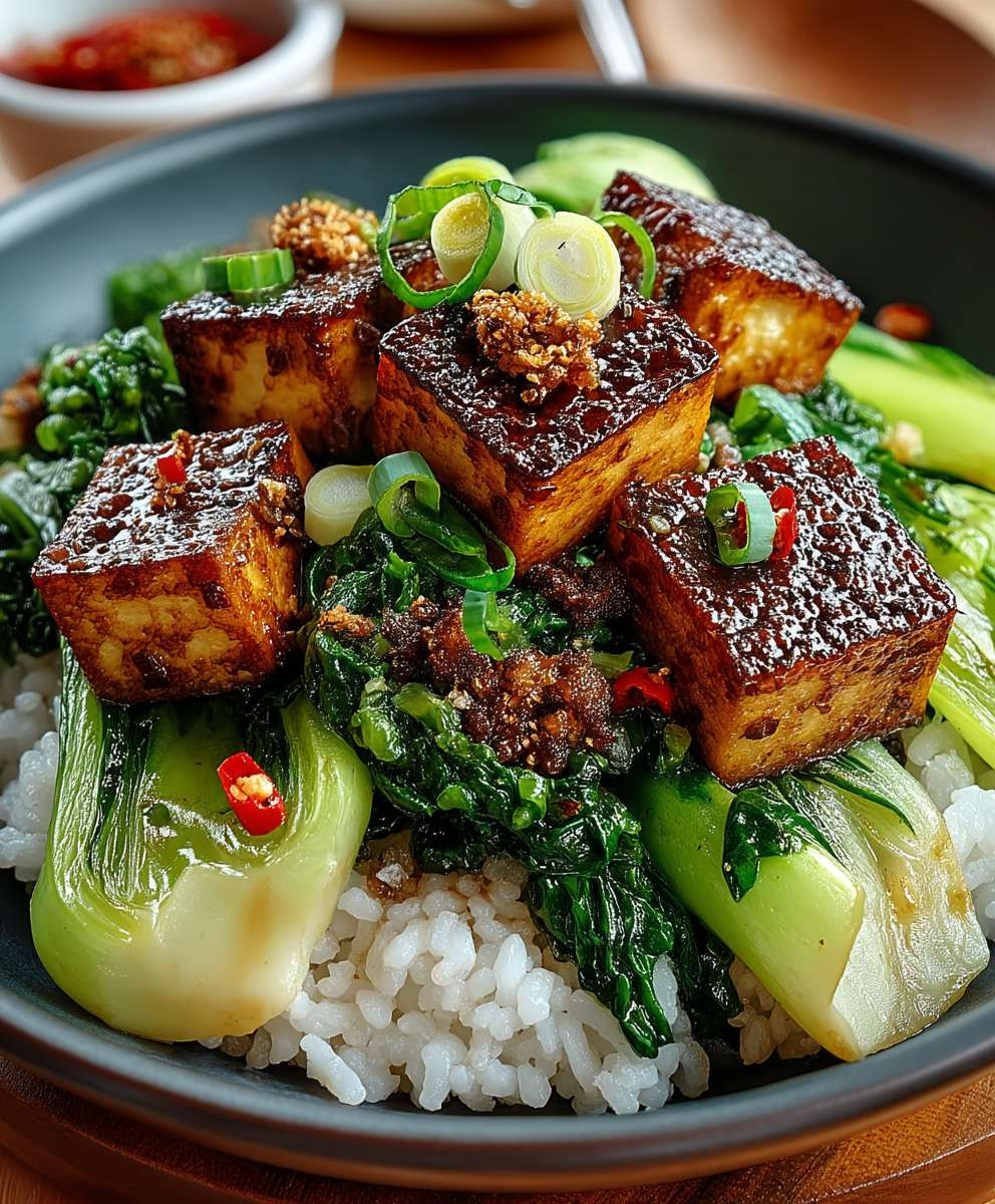 Gebratener Pak Choi Tofu