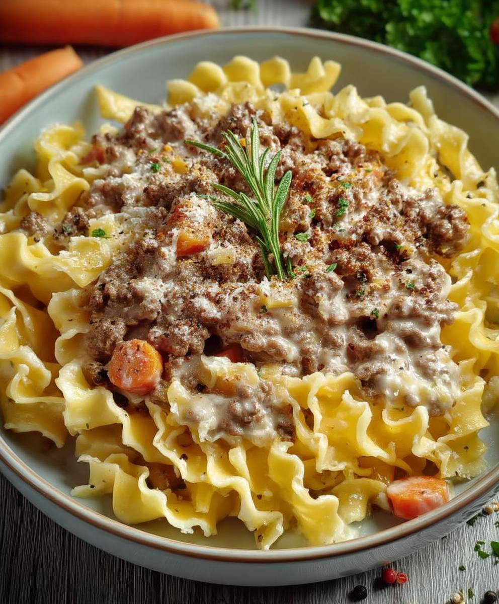 Weiße Bolognese italienisches Gericht