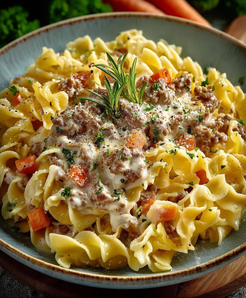Weiße Bolognese italienisches Gericht