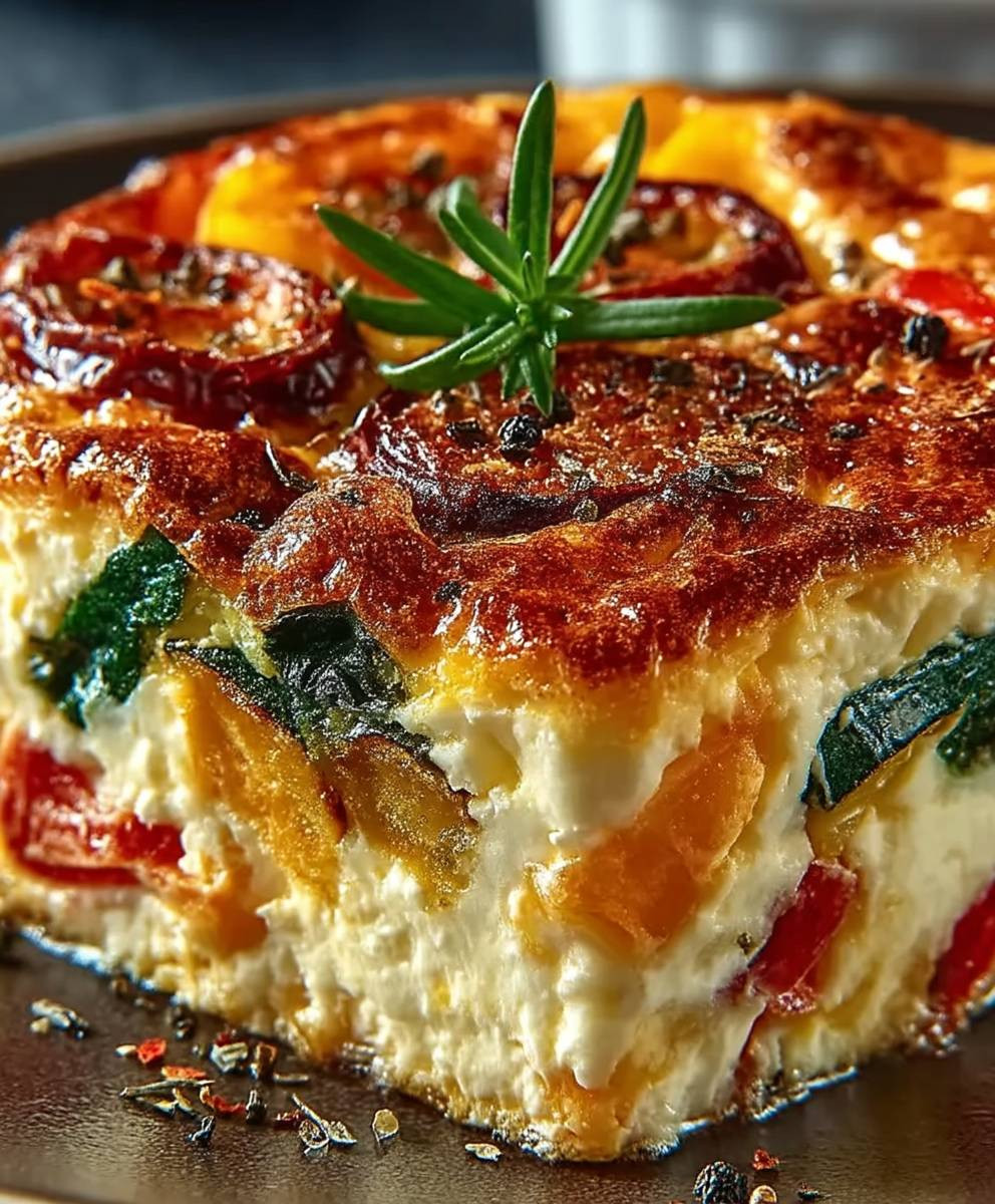 Hüttenkäse Eierauflauf proteinreich zubereiten