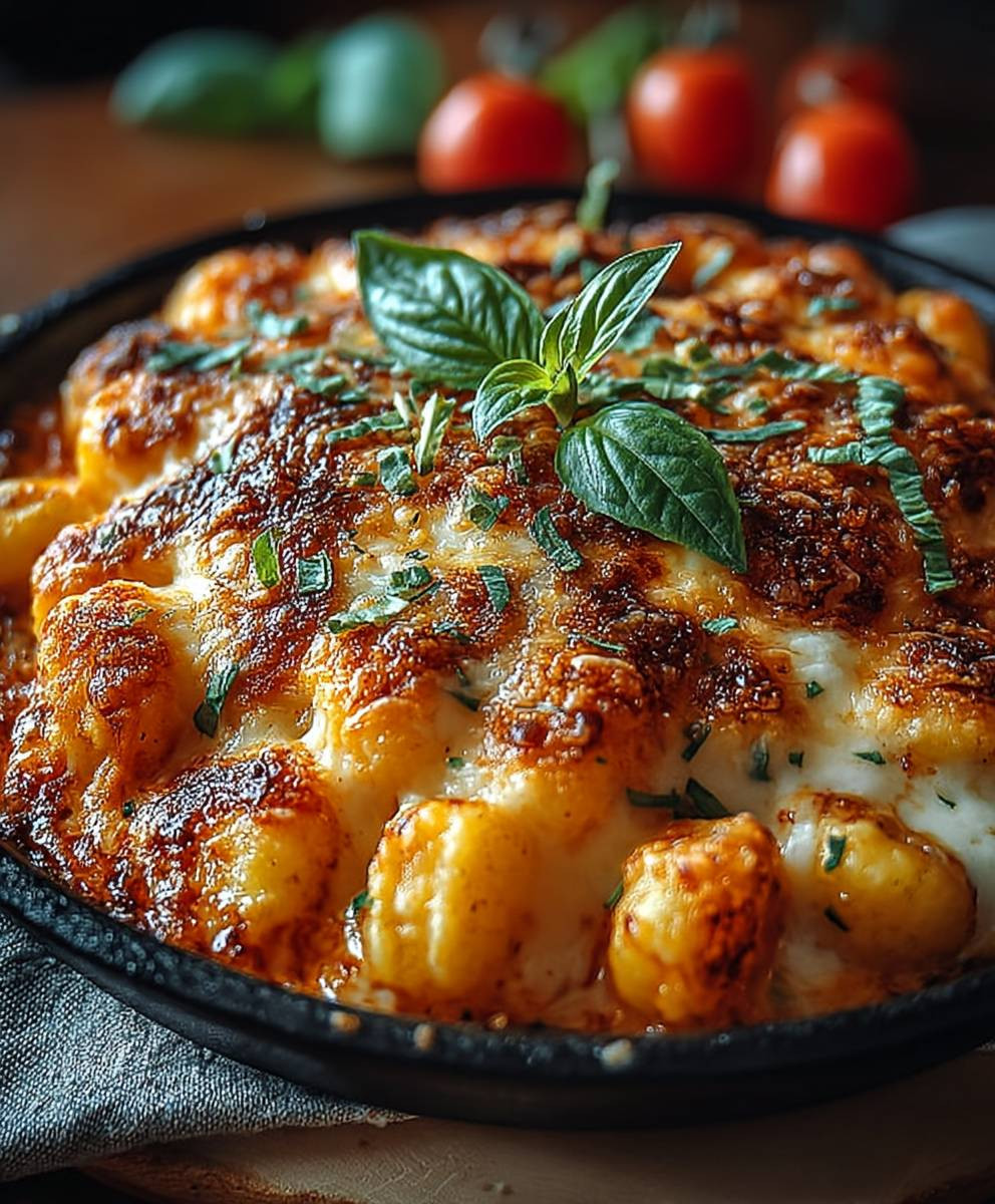 Überbackene Gnocchi Tomaten Sahne