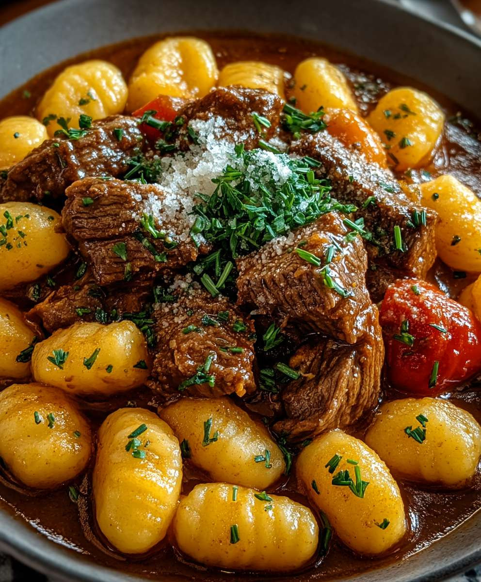 Gnocchi Gulasch einfach zubereiten