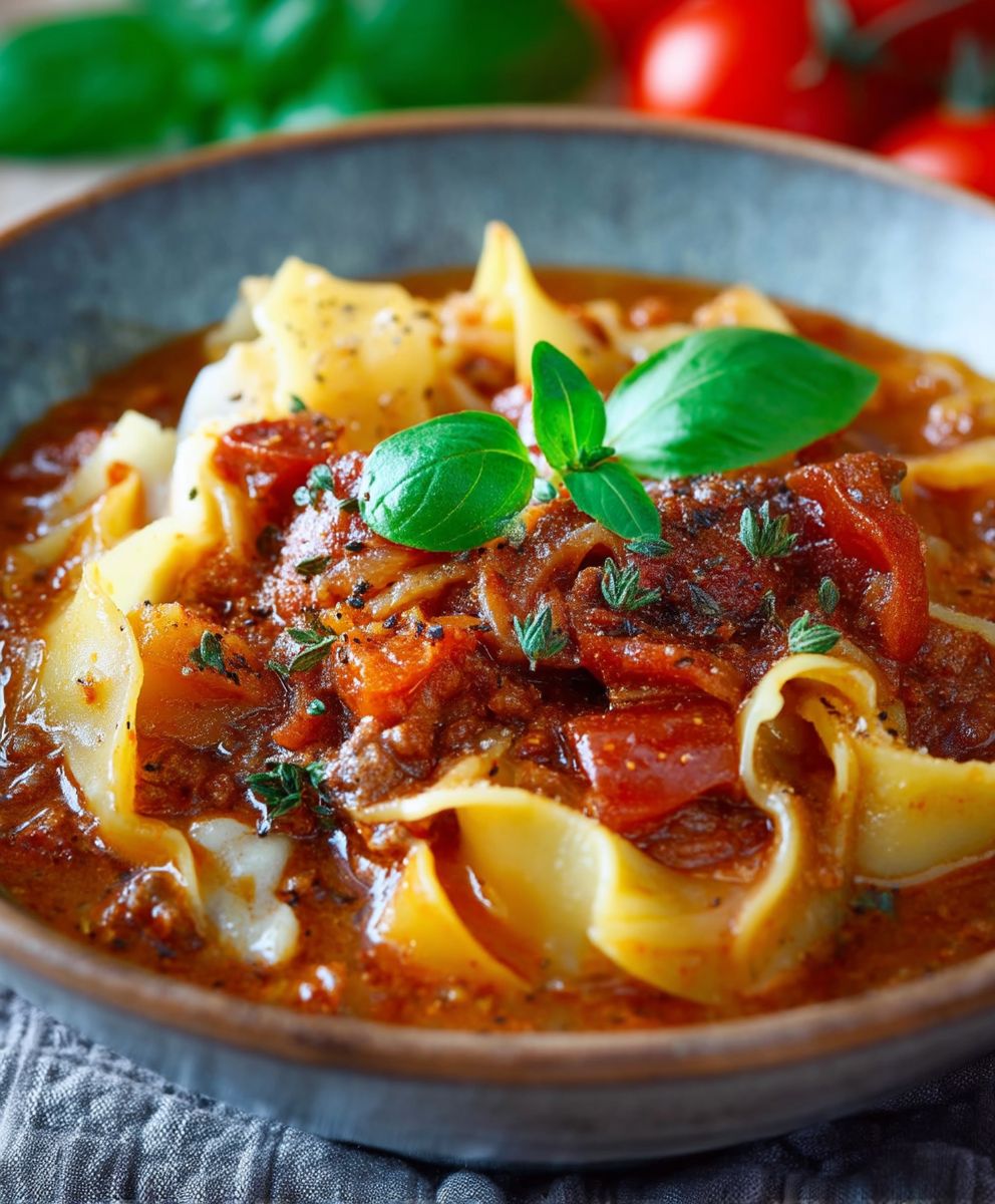 Lasagnesuppe einfach selber machen