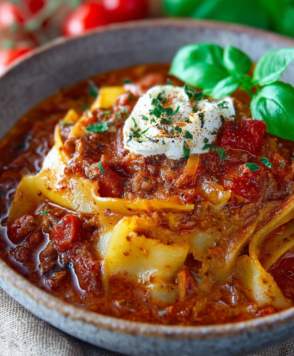 Lasagnesuppe einfach selber machen