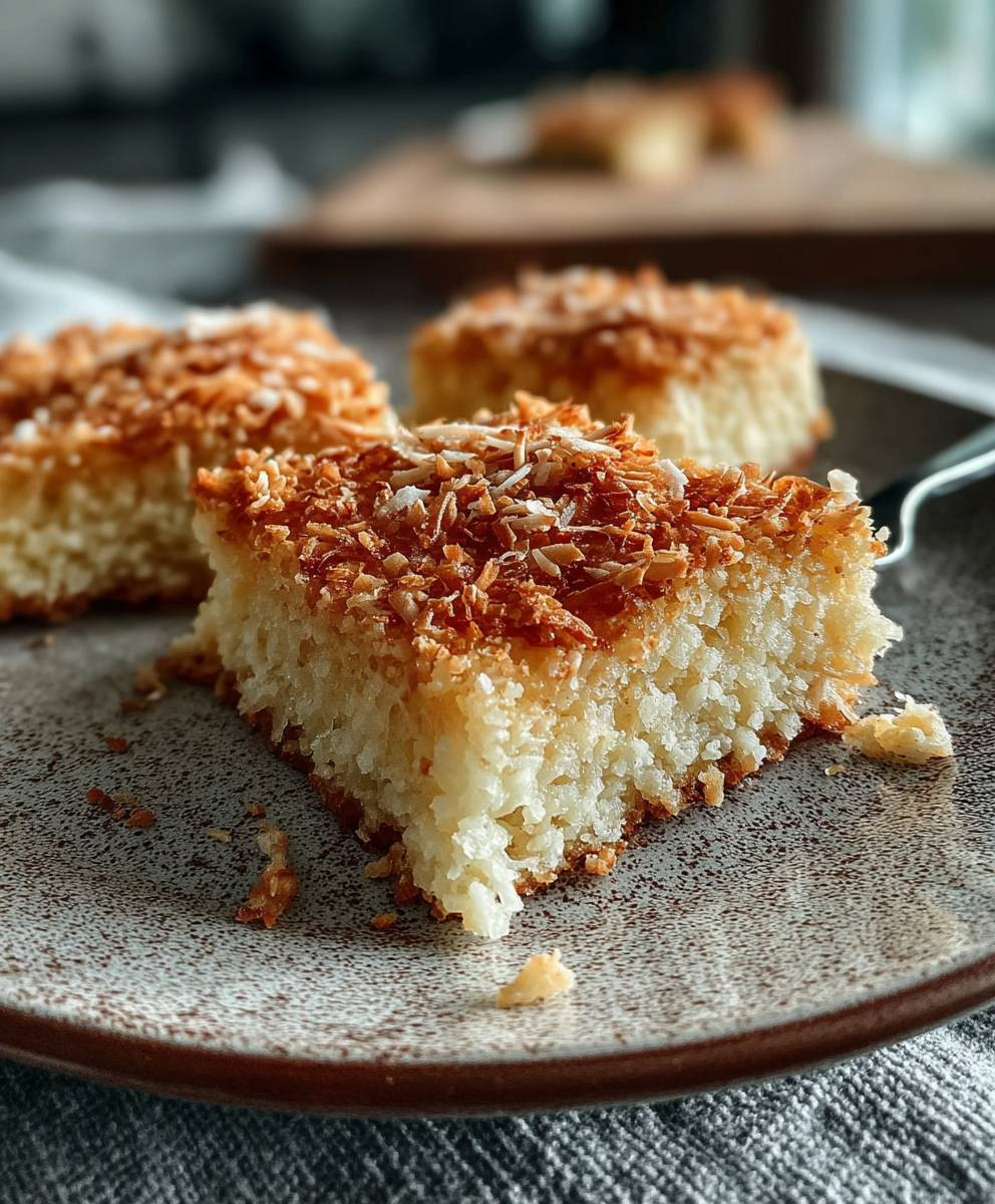 Kokos Schnitten Blechkuchen