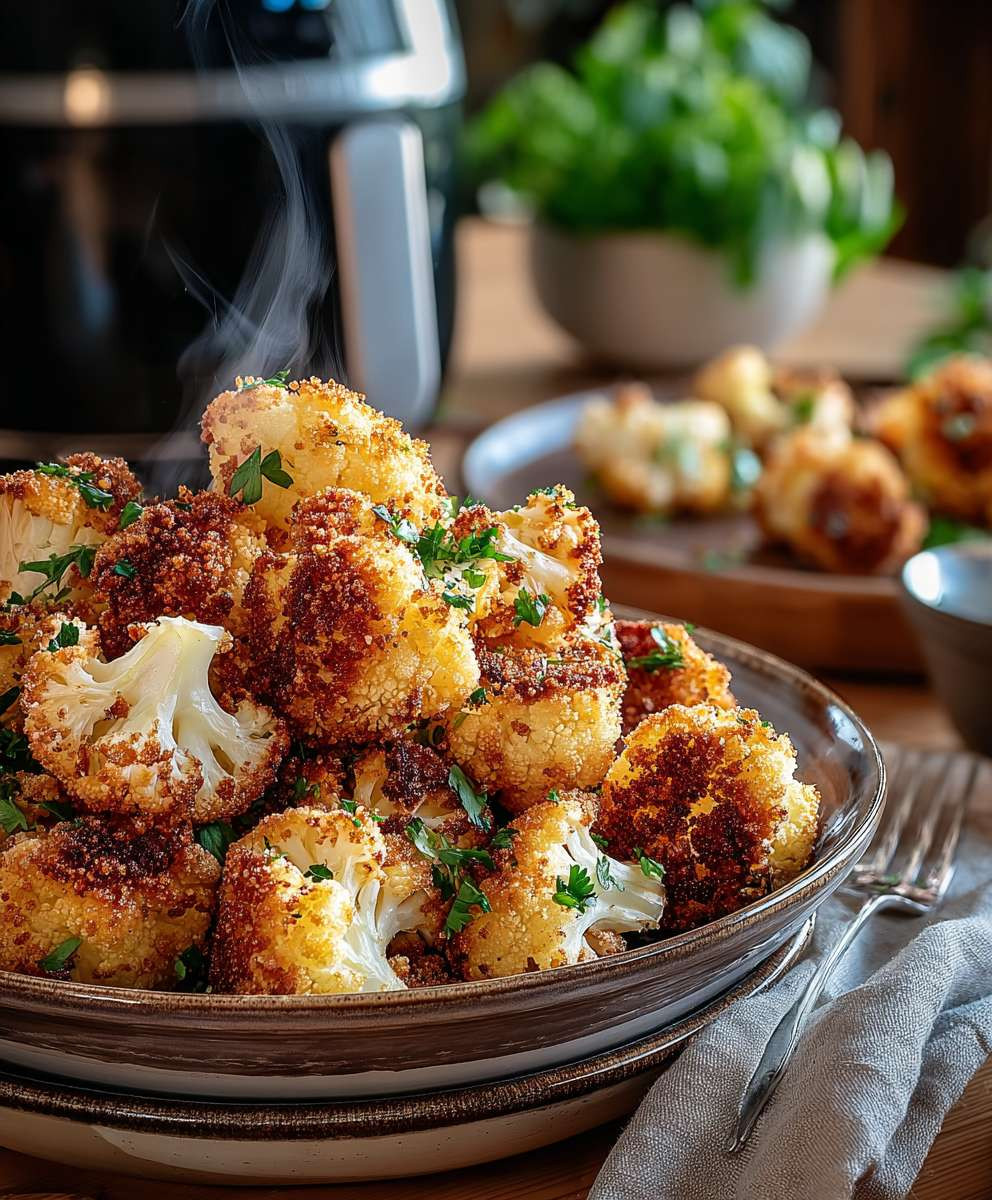 Panierter Blumenkohl Airfryer