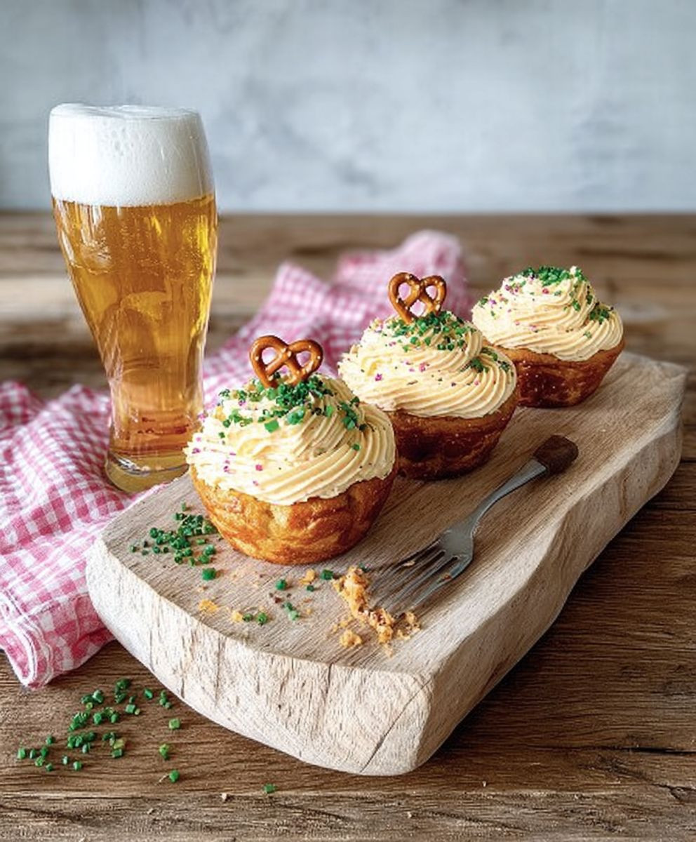 Laugen Cupcakes mit Obazda