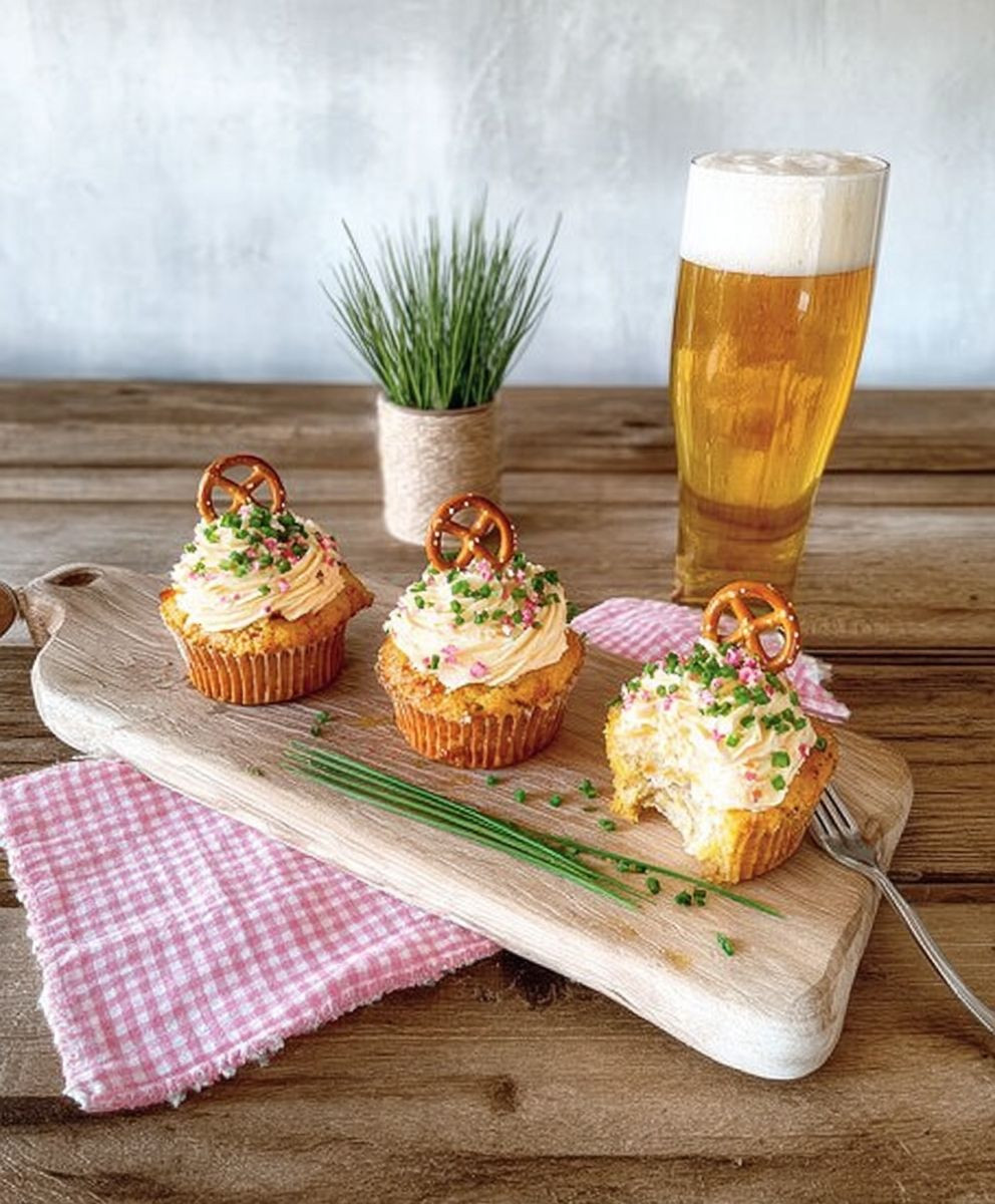 Laugen Cupcakes mit Obazda