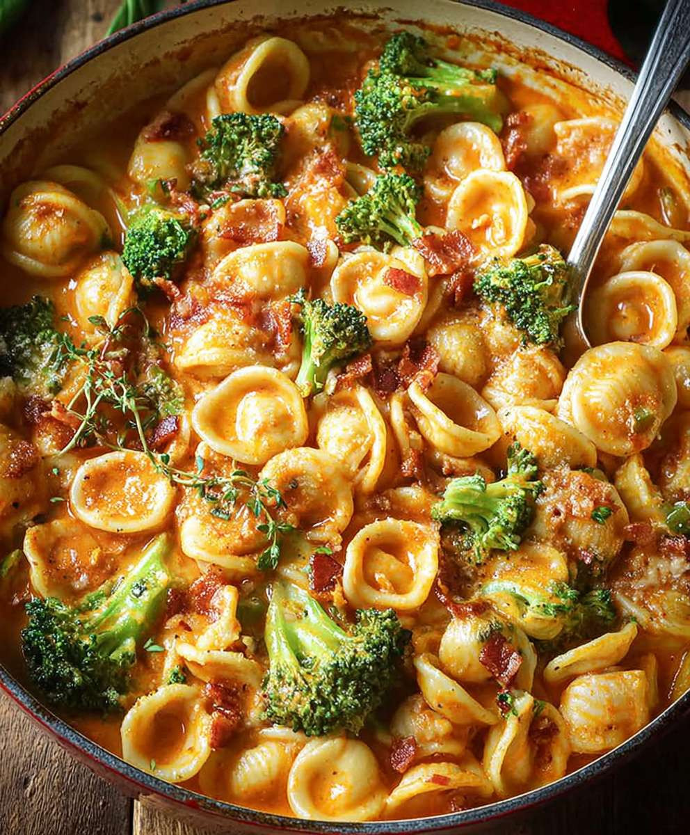 Würzige Bacon Broccoli Orecchiette