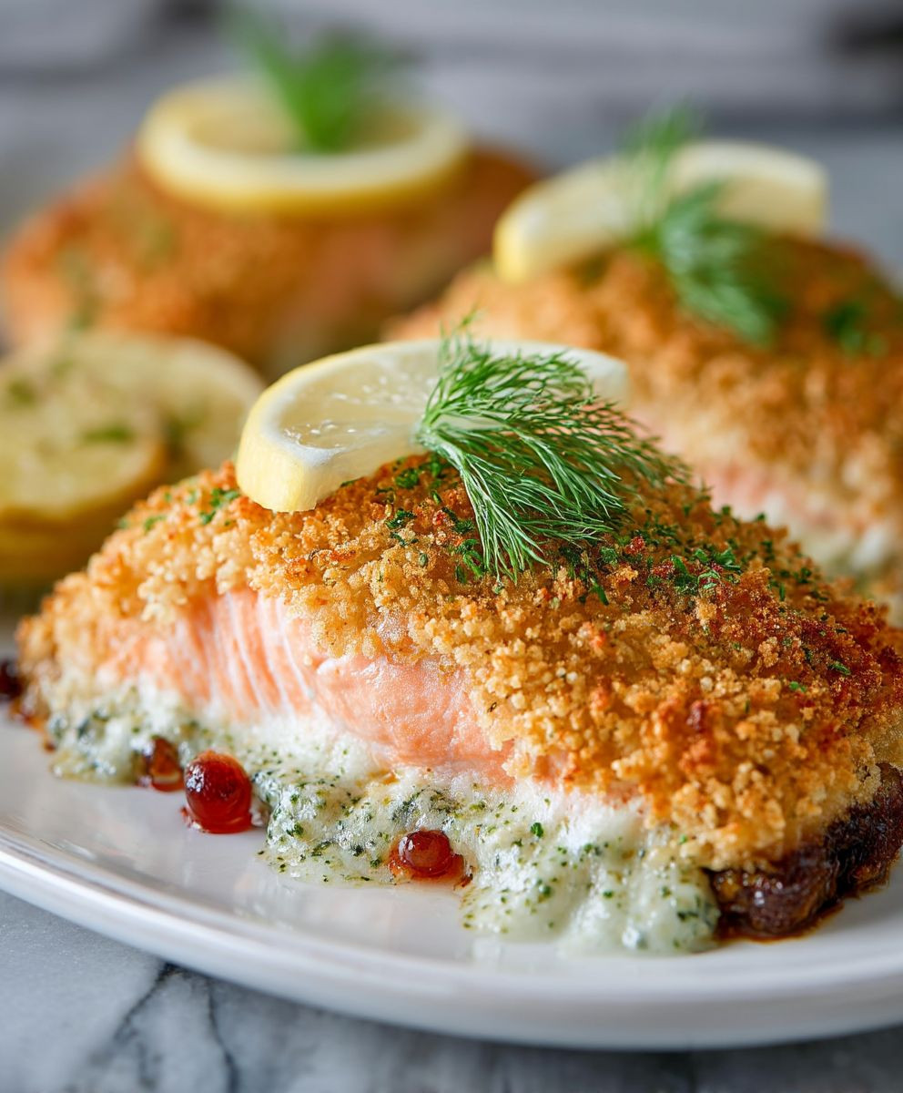 Panko Lachs knusprig backen