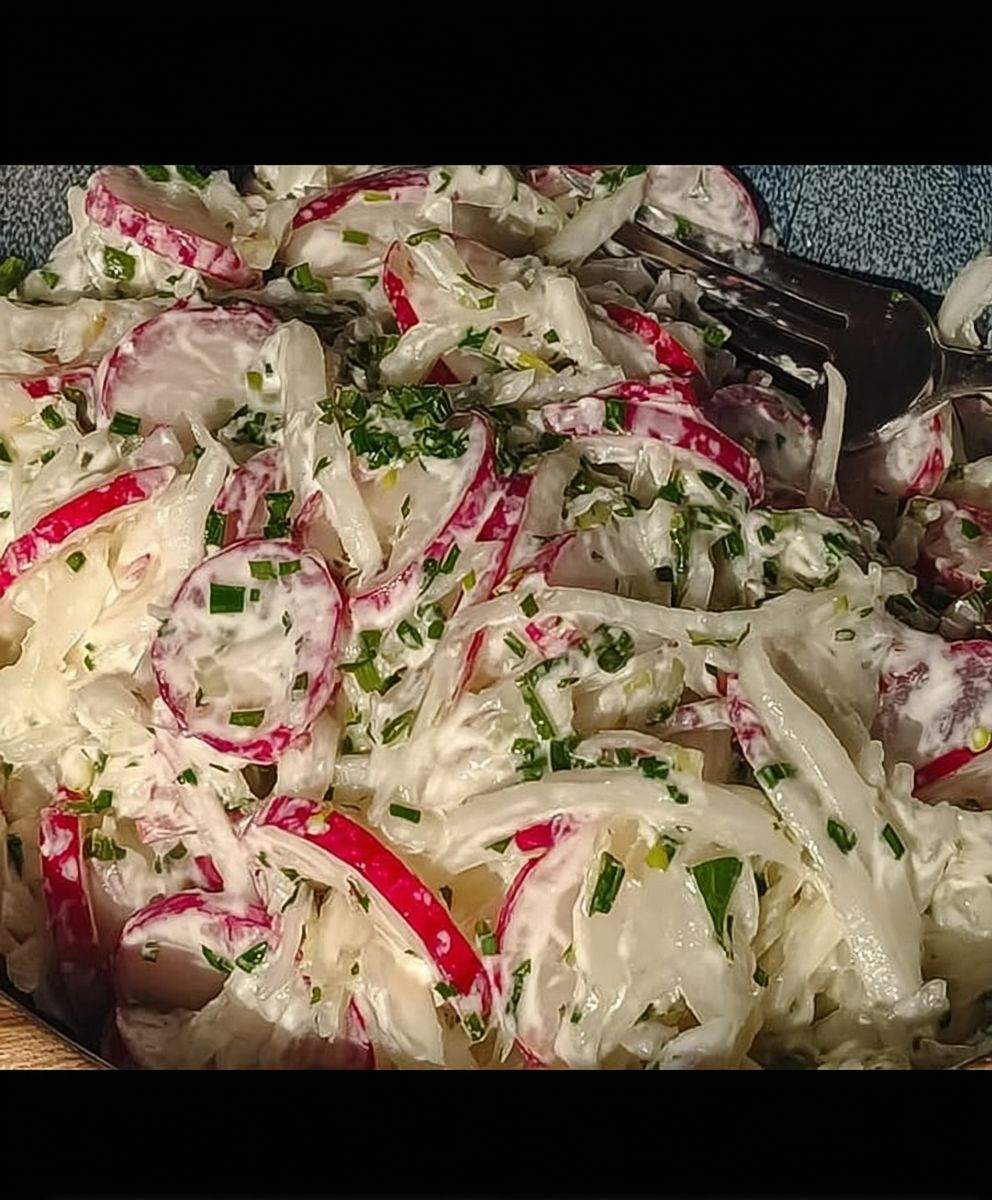 Kohlrabi Radieschen Salat einfach