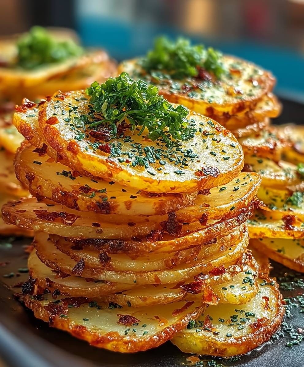 Heißluftfritteuse Kartoffelscheiben knusprig
