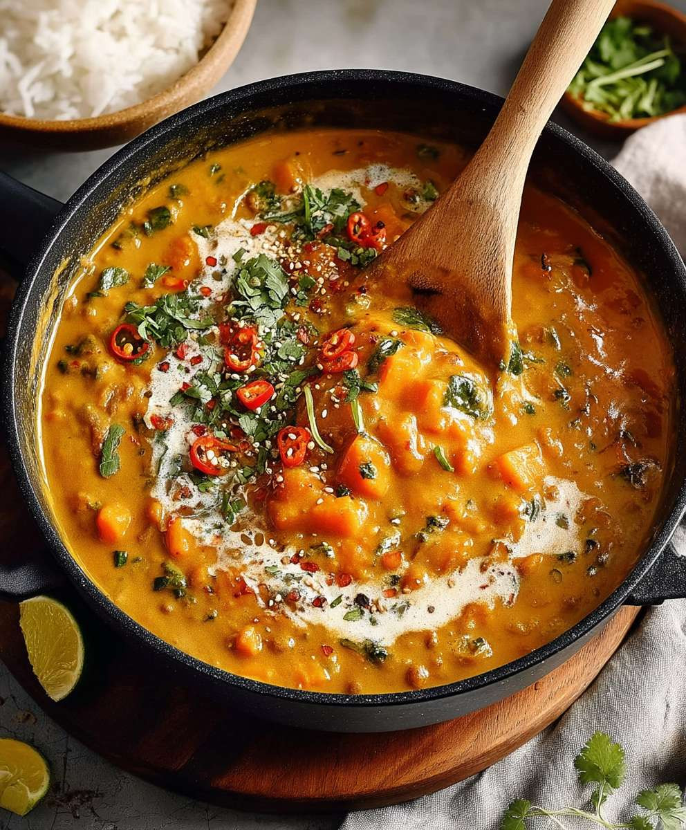 Indisches Kürbis Curry Vegan