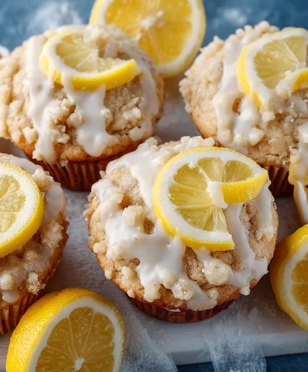 Saftige Zitronenmuffins Joghurt