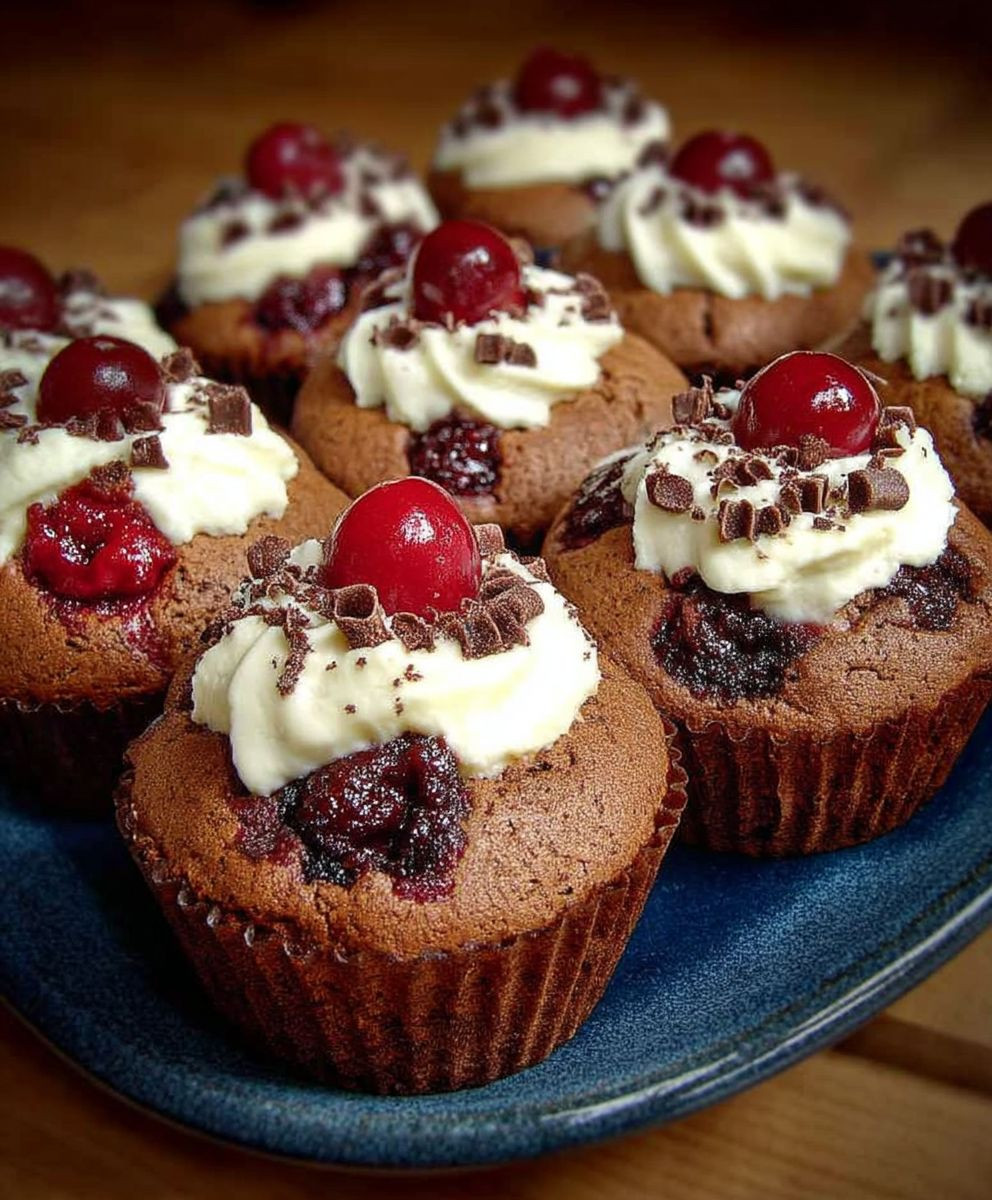 Schwarzwälder Kirsch Muffins backen