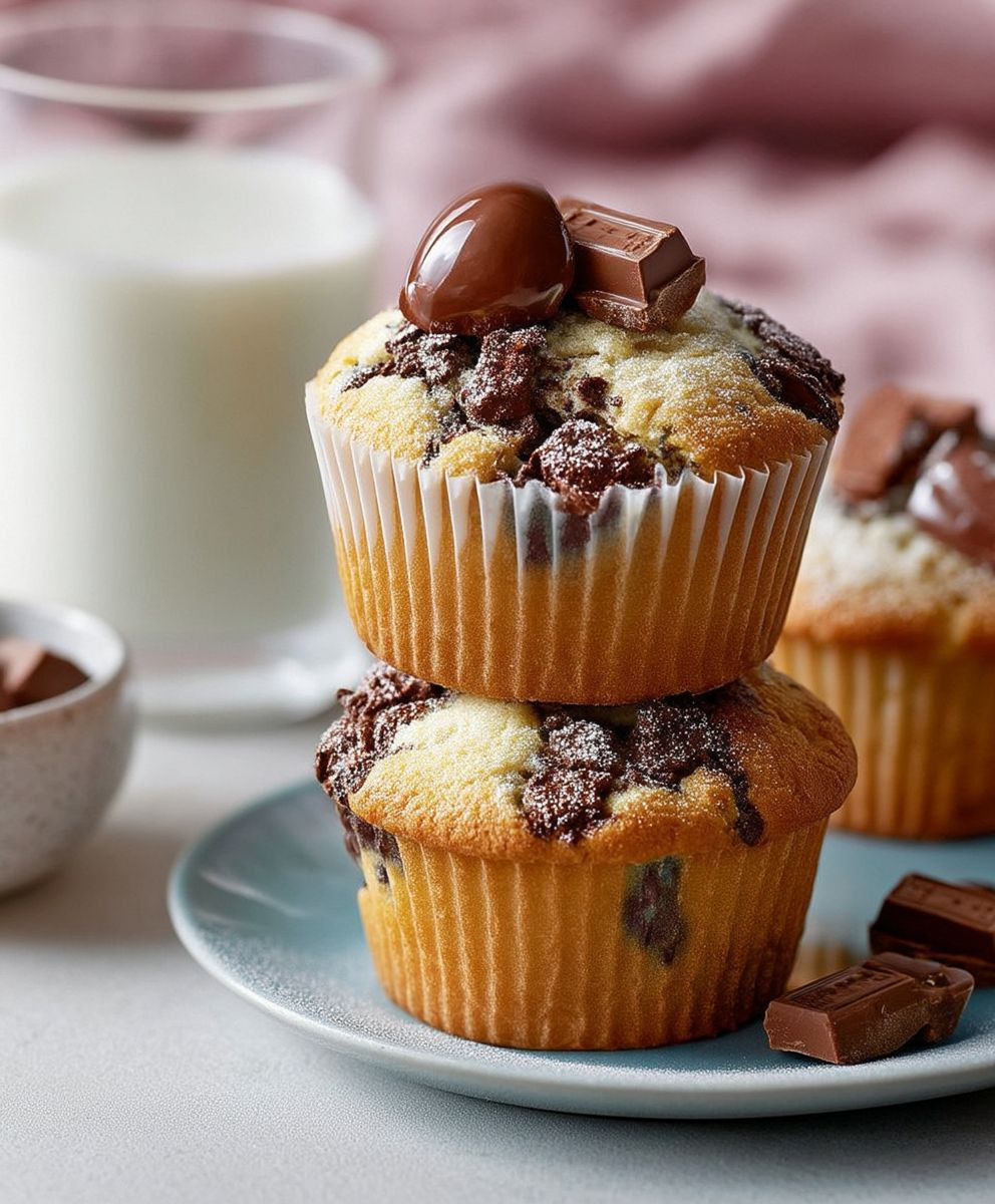 Kinderschokolade Muffins backen