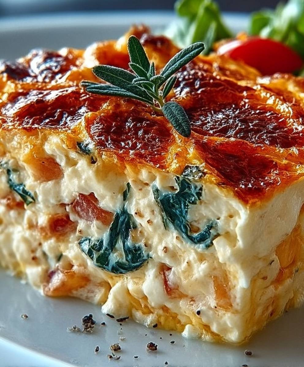 Hüttenkäse Eierauflauf proteinreich