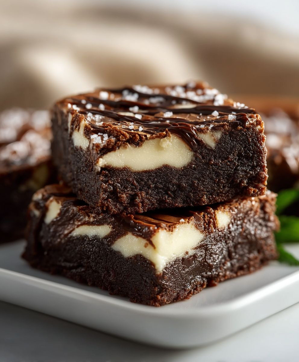 Frischkäse Brownies backen