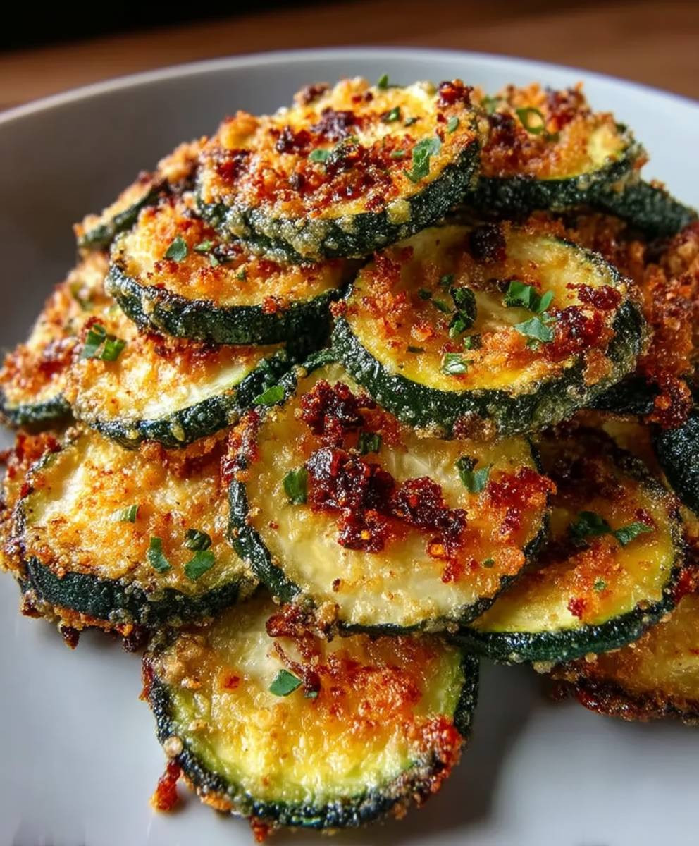Heißluftfritteuse Zucchini Chips
