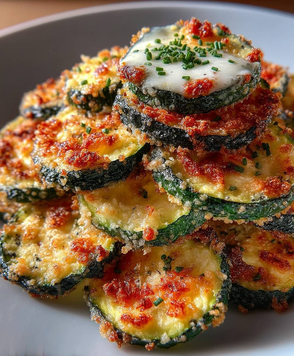 Heißluftfritteuse Zucchini Chips