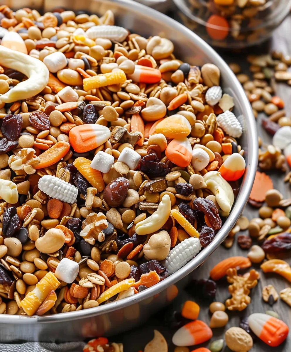 Halloween Trail Mix: Einfaches Rezept für gruseligen Snack-Spaß!