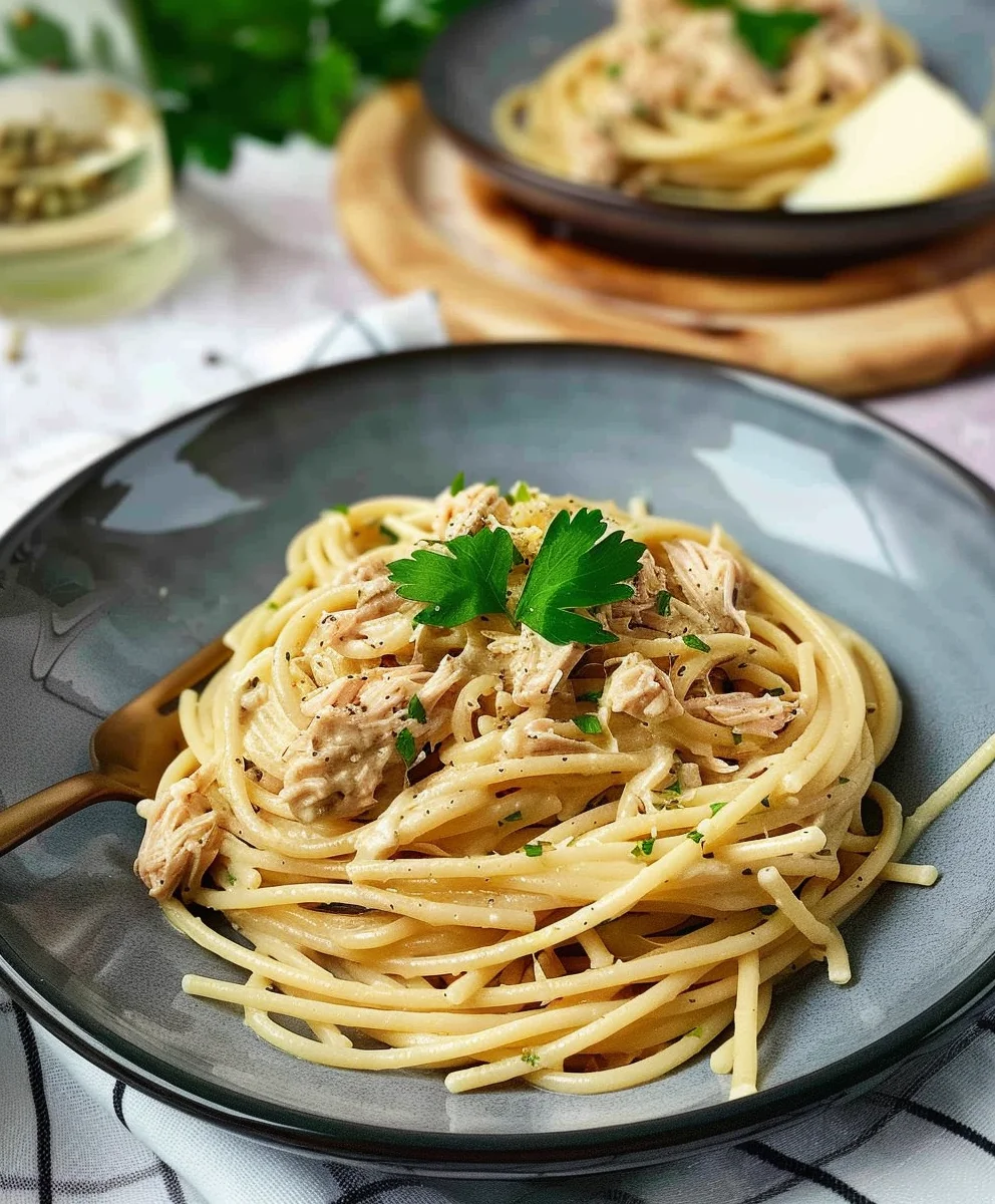 Cremige Thunfisch Sahne Spaghetti: Einfach & Lecker!