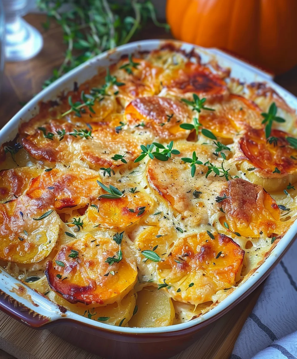 Kürbis Kartoffel Gratin: Dein cremiges Herbstgericht!