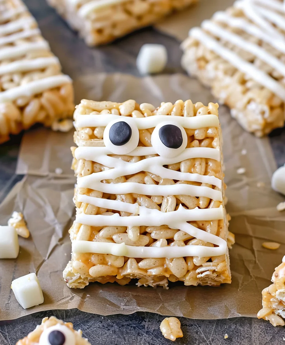 Mummy Rice Krispie Treats: Gruselig-süße Halloween-Idee