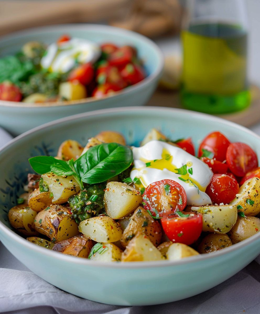 Pesto Kartoffel Bowl