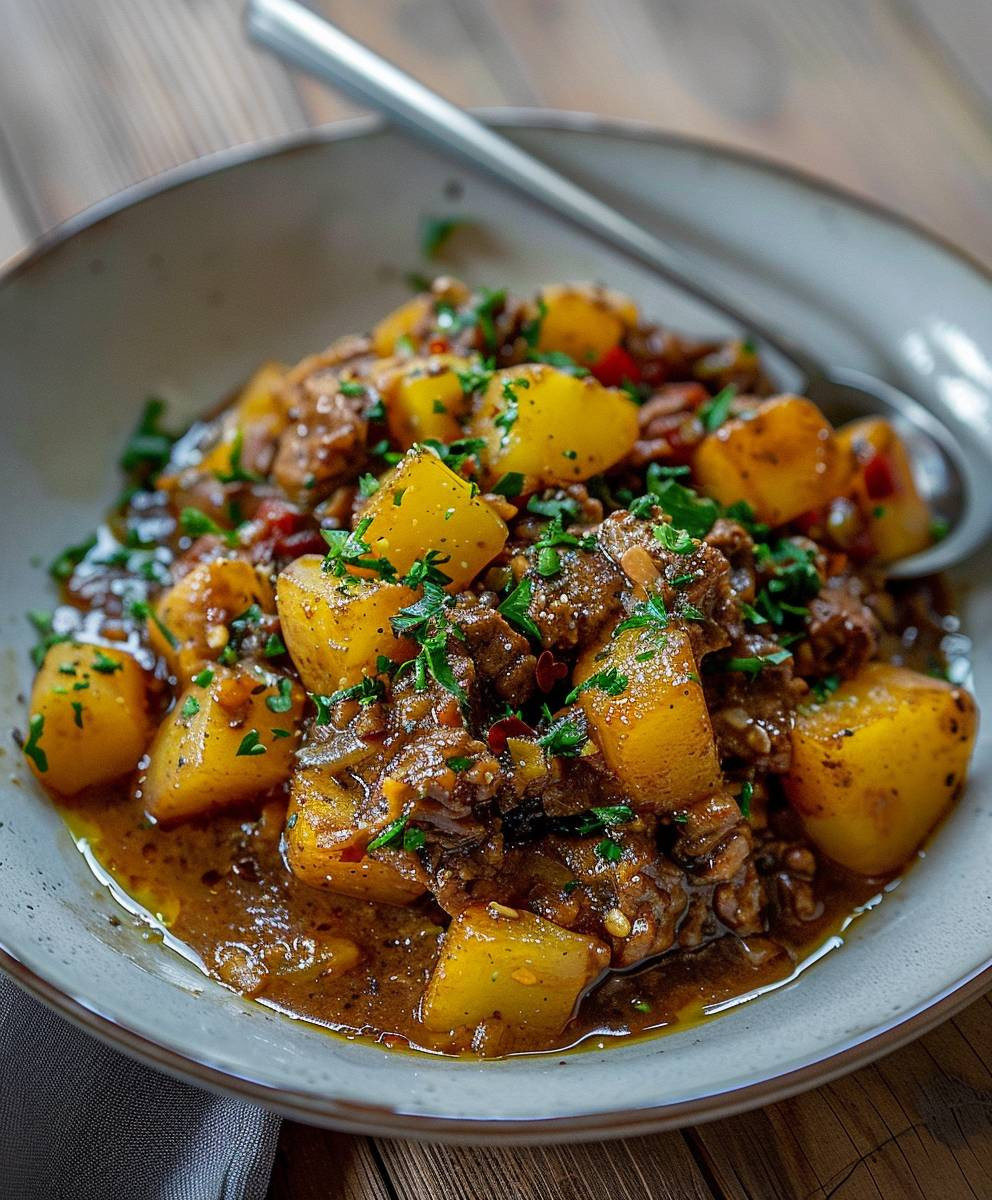 Bauerntopf mit Hackfleisch Kartoffeln